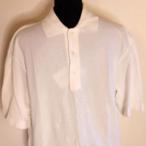 Ermenegildo Zegna Men's Shirt Luxury Brand Designer White Small S Polo Style